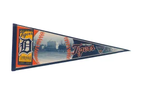 Detroit Tigers Felt Flag Pennant