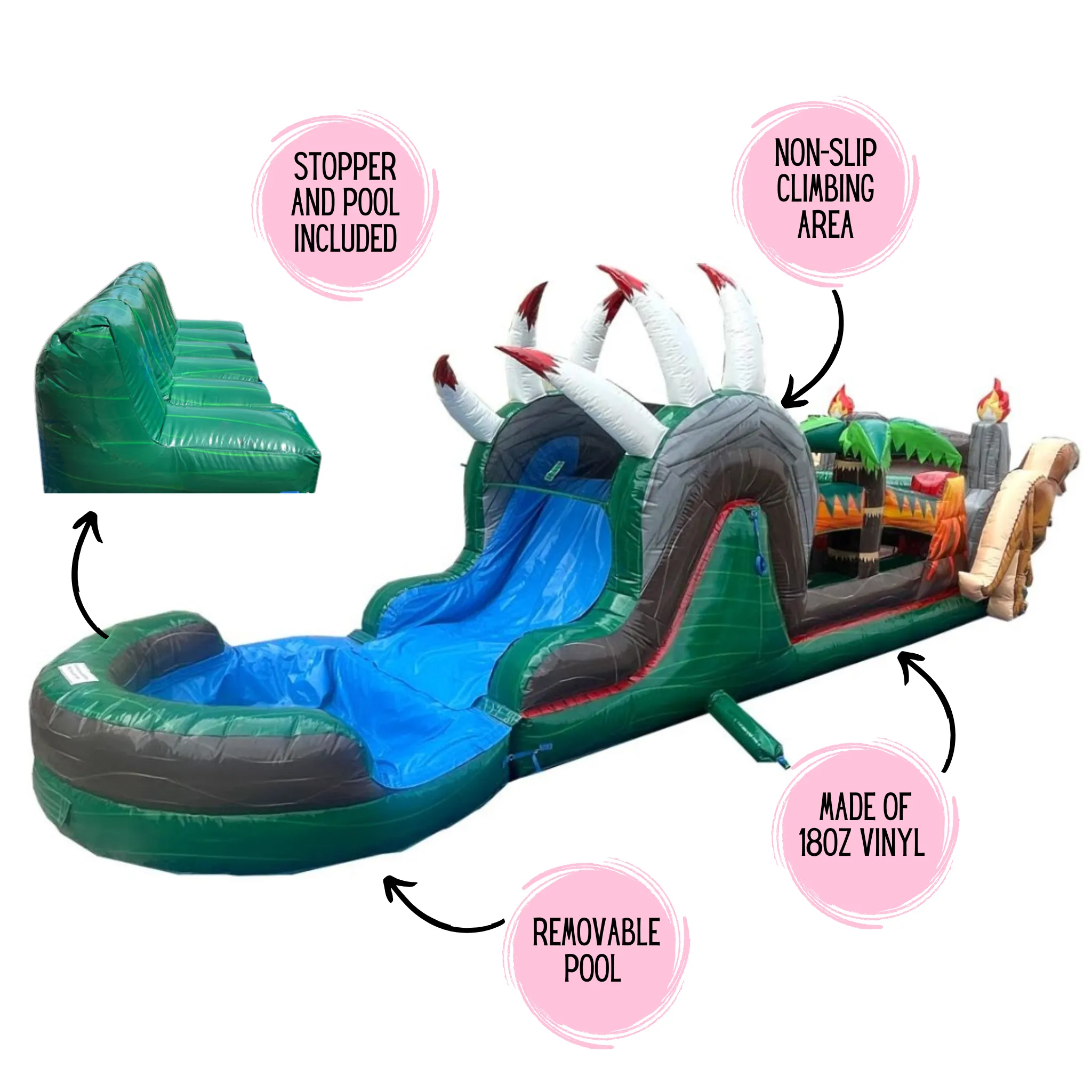 Dinosaur Kingdom Obstacle Course Wet/Dry