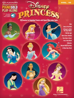 Disney Princess Beginning Piano Solo Play-Along Volume 10