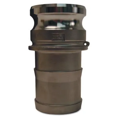 Dixon Valve Global Type F Adapters, 2 1/2 in, Male/Male, 316 Stainless Steel, G250-F-SS