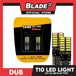 Dub Automotive Car LED Light T10 12V Flat Type 24 LED