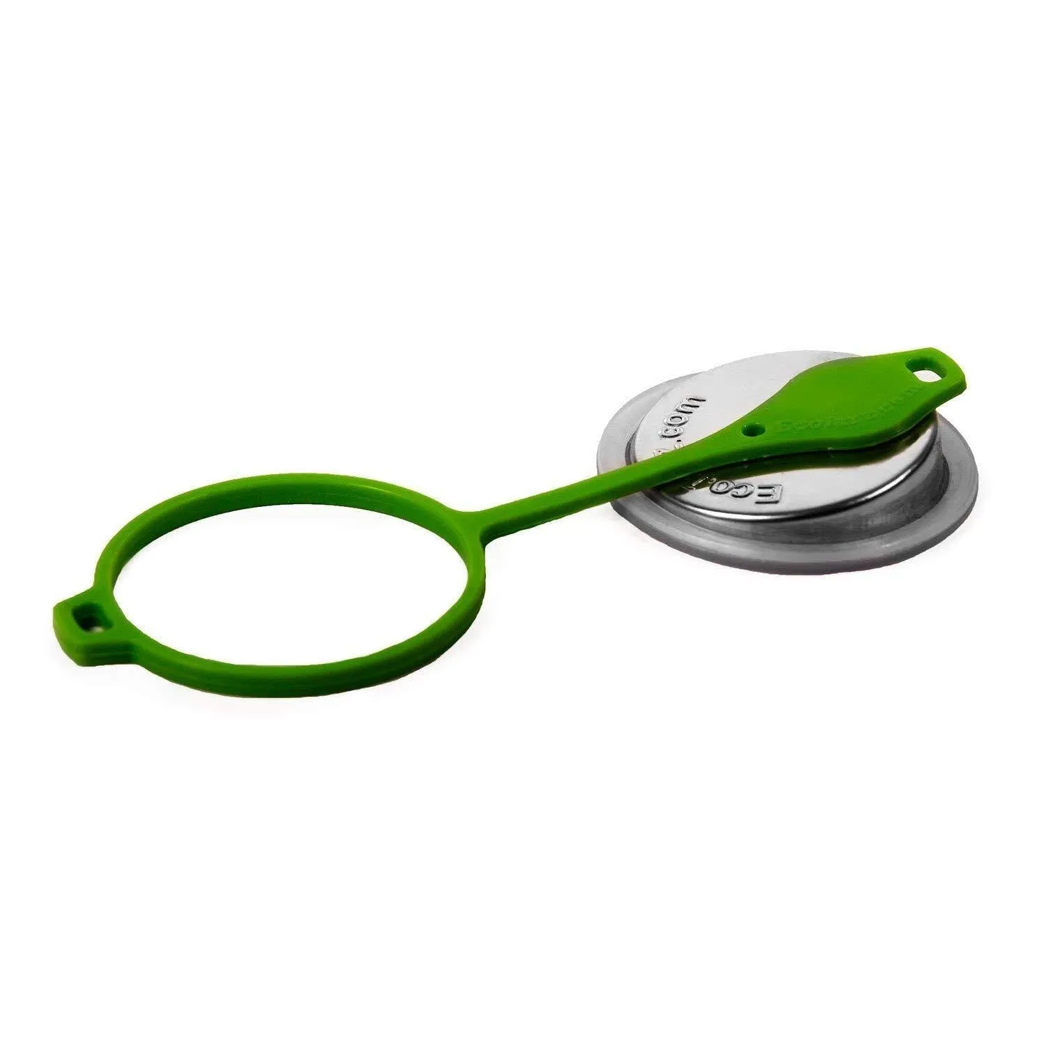 EcoJarz PopTop Sealable Drinking Jar Lid Wide Mouth - Green