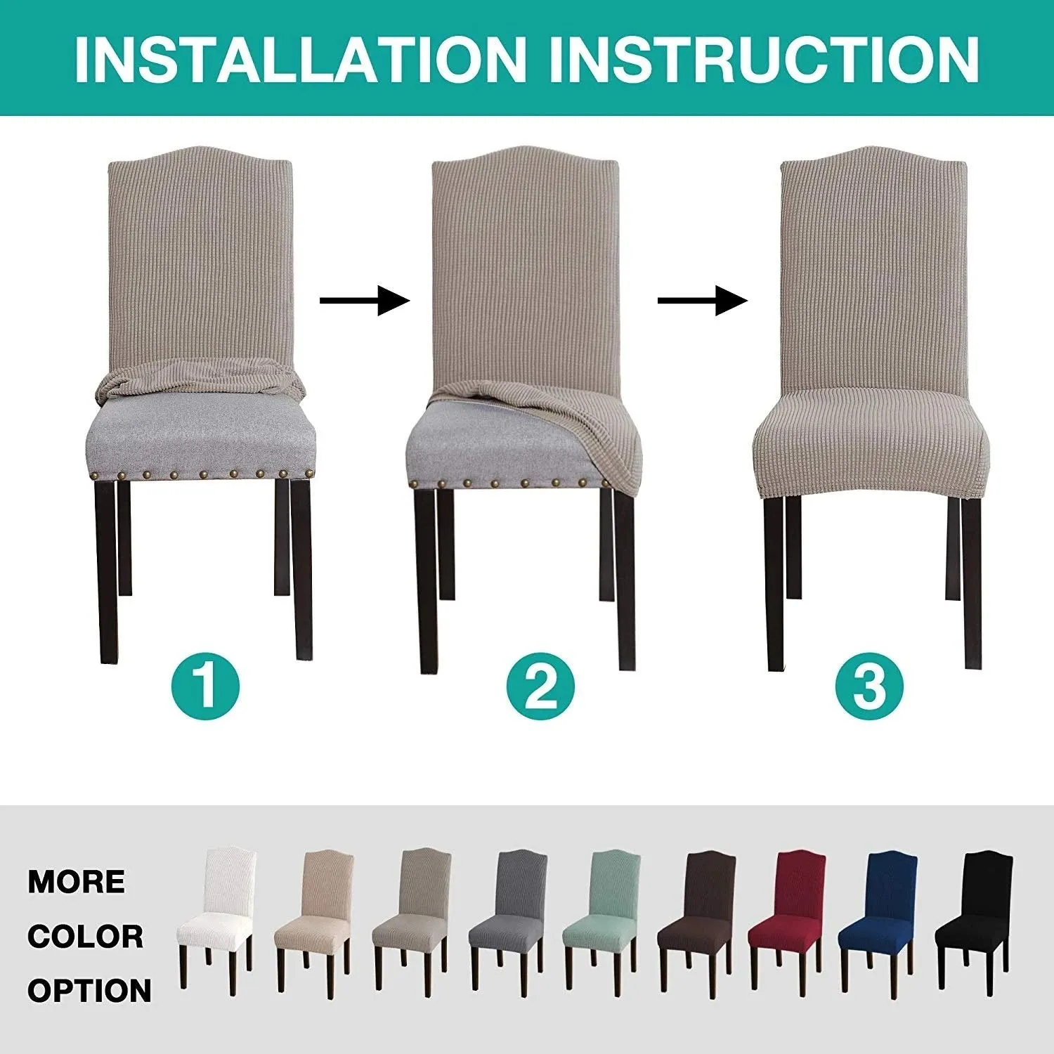 Elastic Chair Covers (🎁 Special Offer -30% Off   Buy 6 Free Shipping)