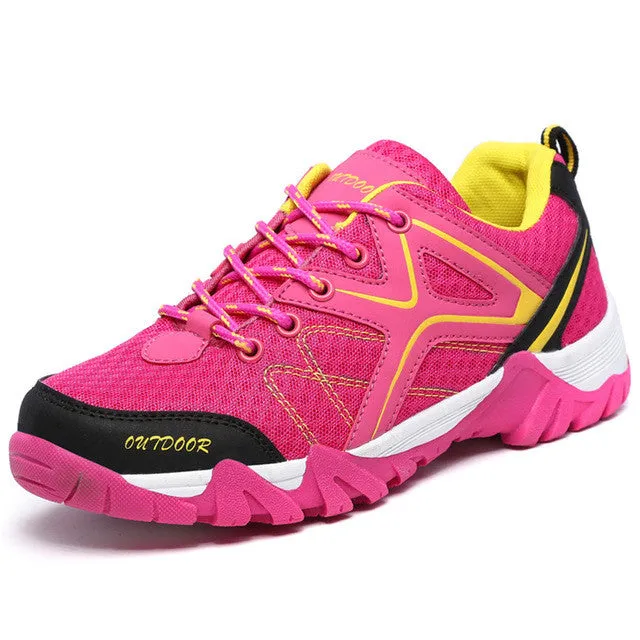 Fashion Comfortable Outdoor Walking Men Ladies Shoes 2016 New Arrivals Breathable Mesh Flats Lace Up Casual Shoes Men