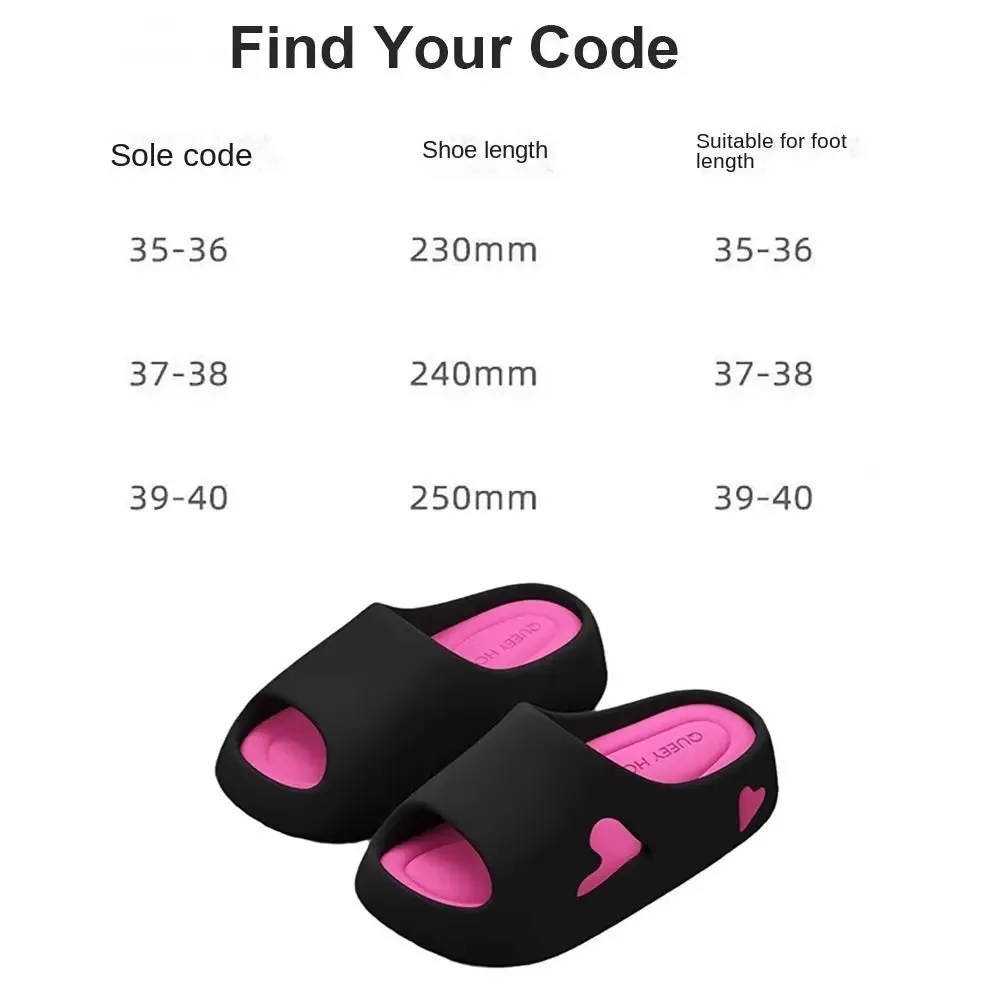 Fashion Slippers New Solid Color Non-slip Beach Slides Thick Shower Shoes Women