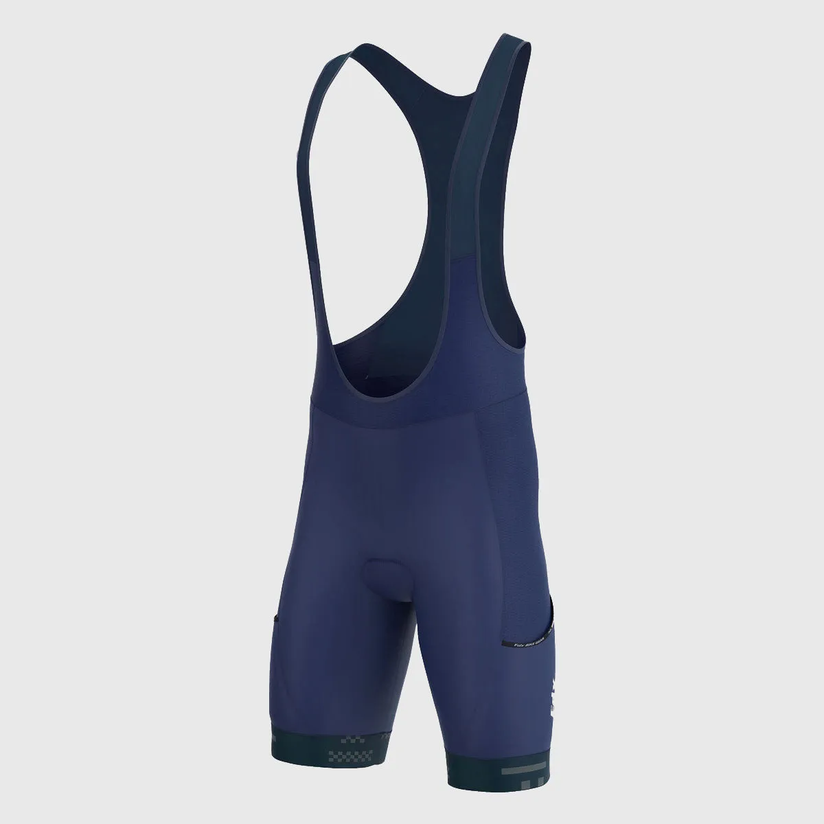 Fdx All Day Navy Blue Men's & Boy's Gel Padded Summer Cycling Cargo Bib Shorts