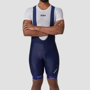 Fdx All Day Navy Blue Men's & Boy's Gel Padded Summer Cycling Cargo Bib Shorts