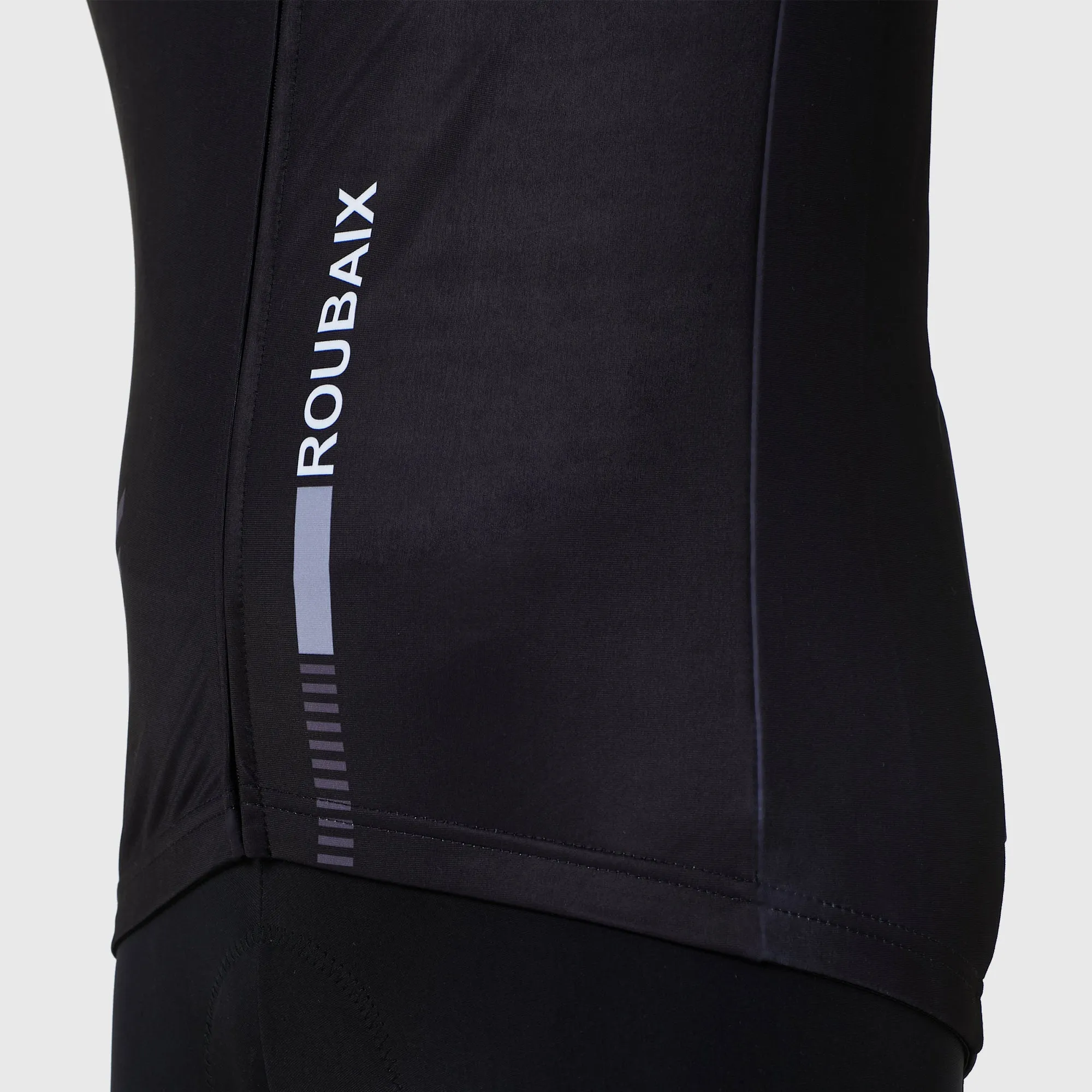 Fdx Limited Edition Men's & Boy's Black Thermal Roubaix Long Sleeve Cycling Jersey