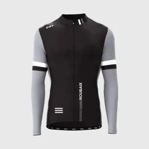 Fdx Limited Edition Men's & Boy's Black Thermal Roubaix Long Sleeve Cycling Jersey