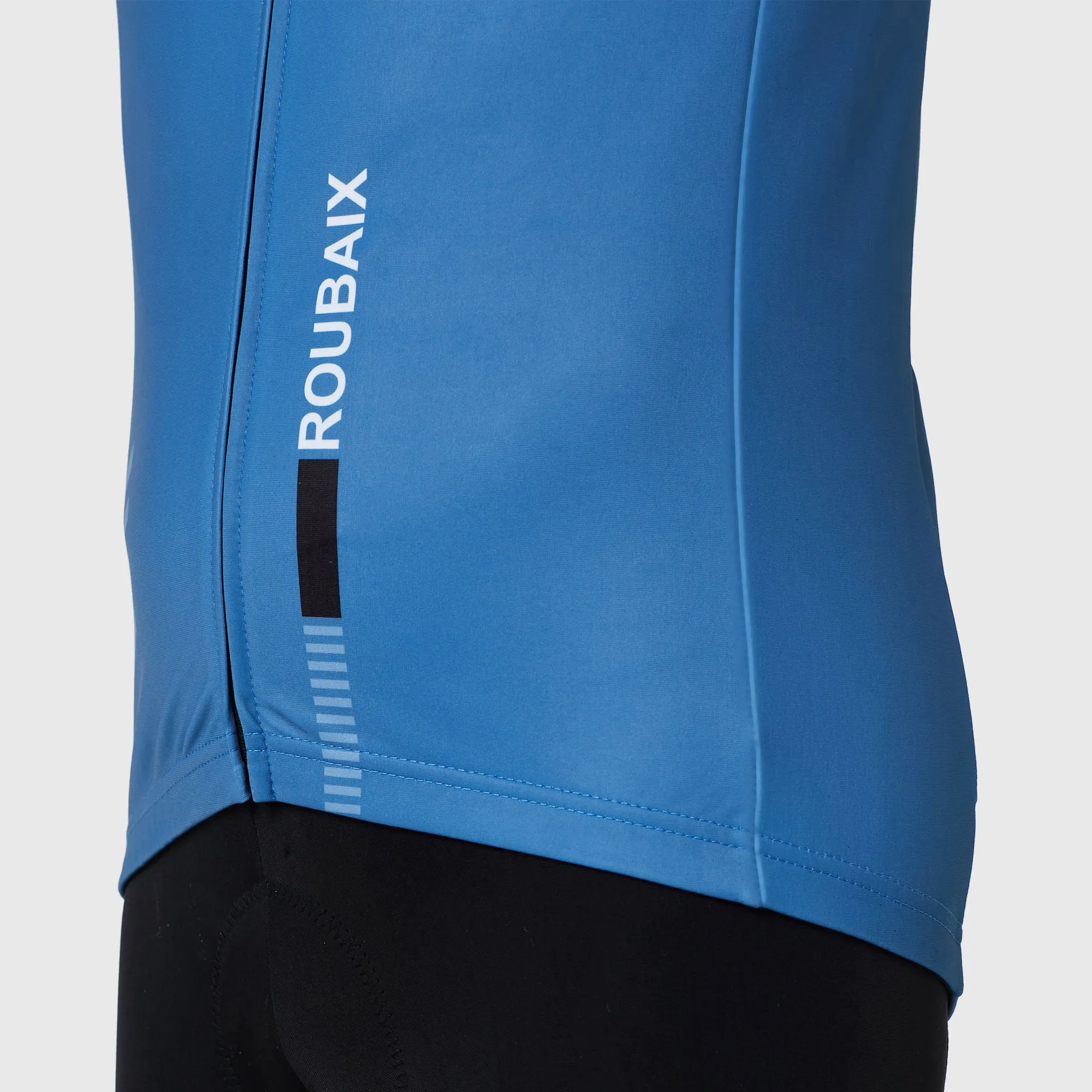 Fdx Limited Edition Men's & Boy's Blue Thermal Roubaix Long Sleeve Cycling Jersey