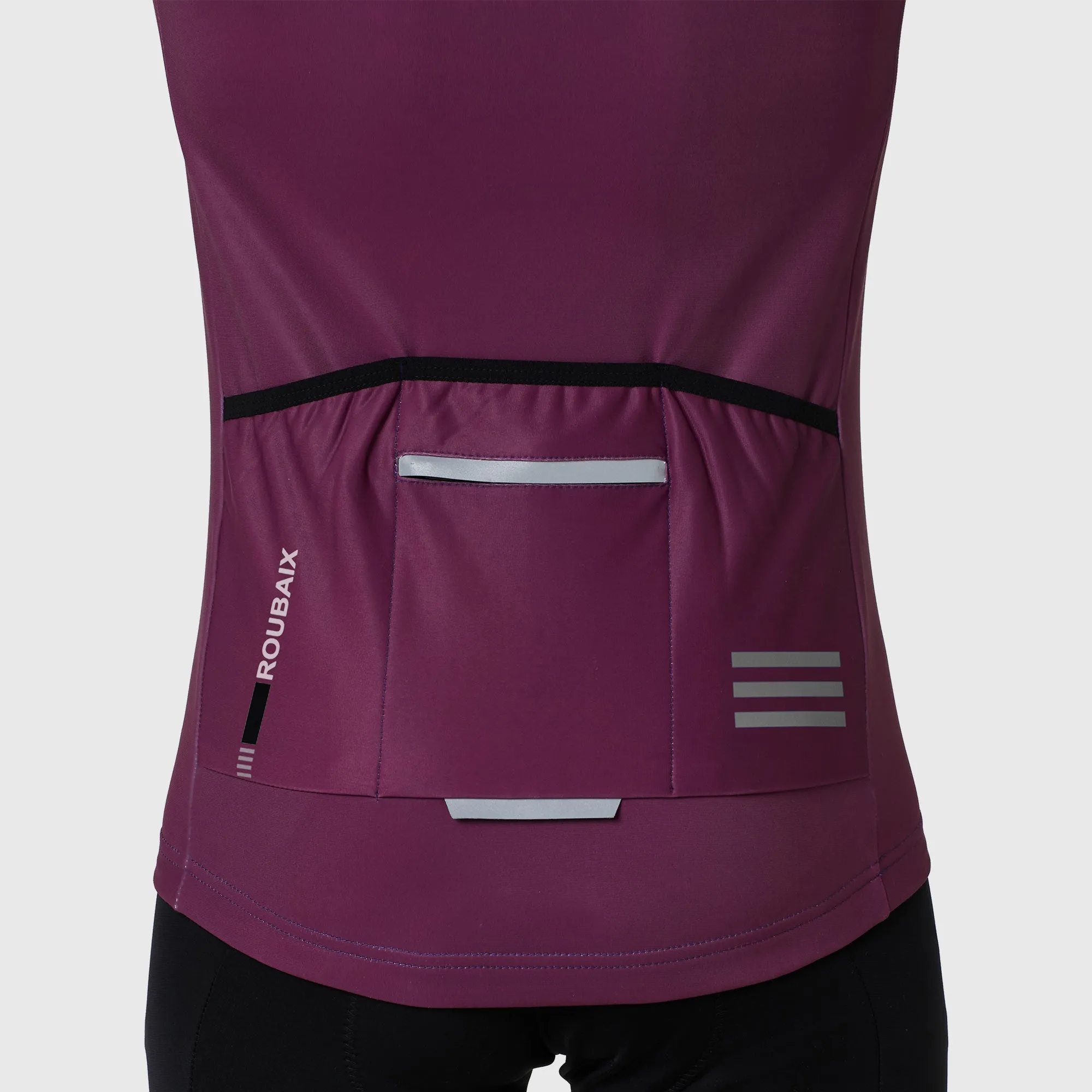 Fdx Limited Edition Men's & Boy's Purple Thermal Roubaix Long Sleeve Cycling Jersey