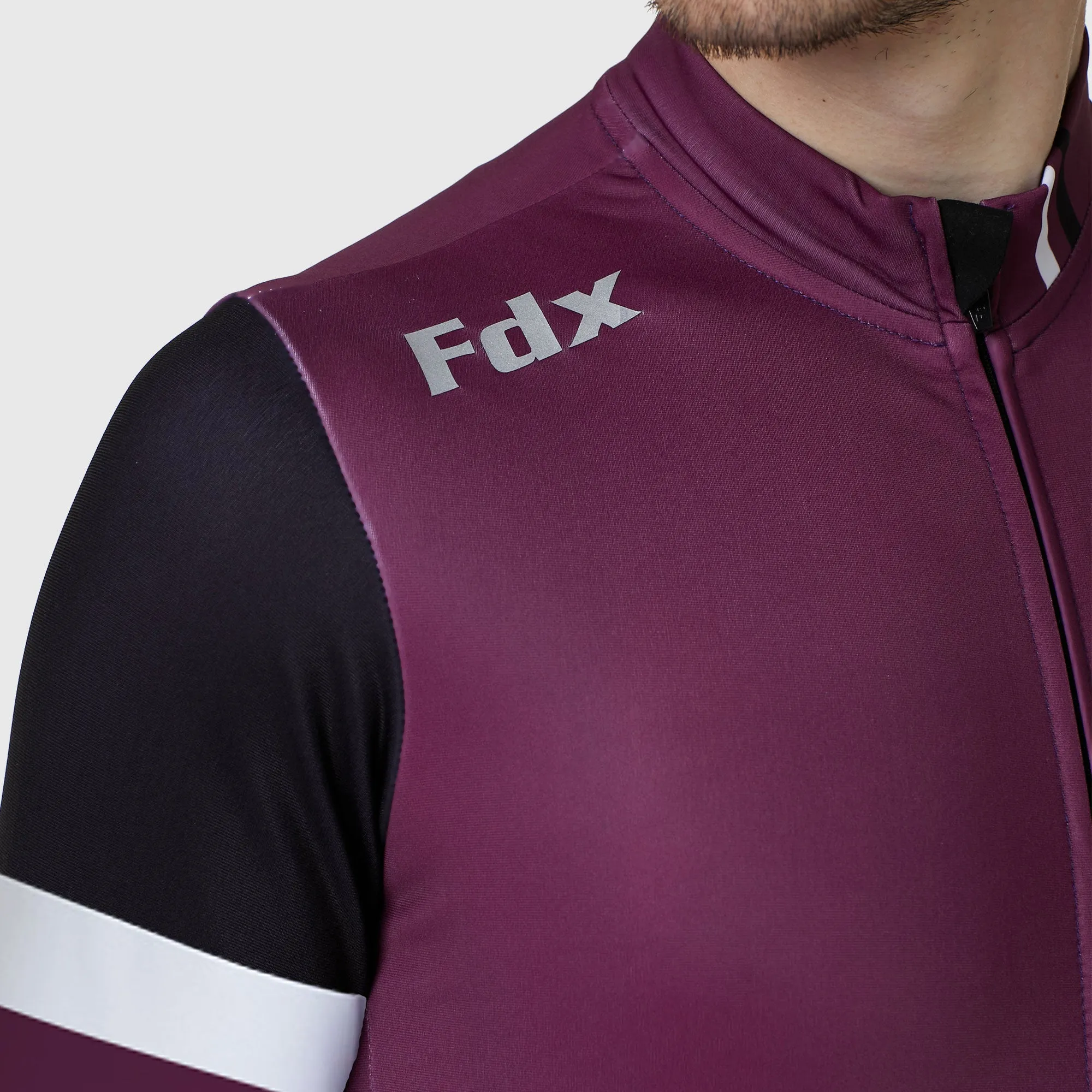 Fdx Limited Edition Men's & Boy's Purple Thermal Roubaix Long Sleeve Cycling Jersey