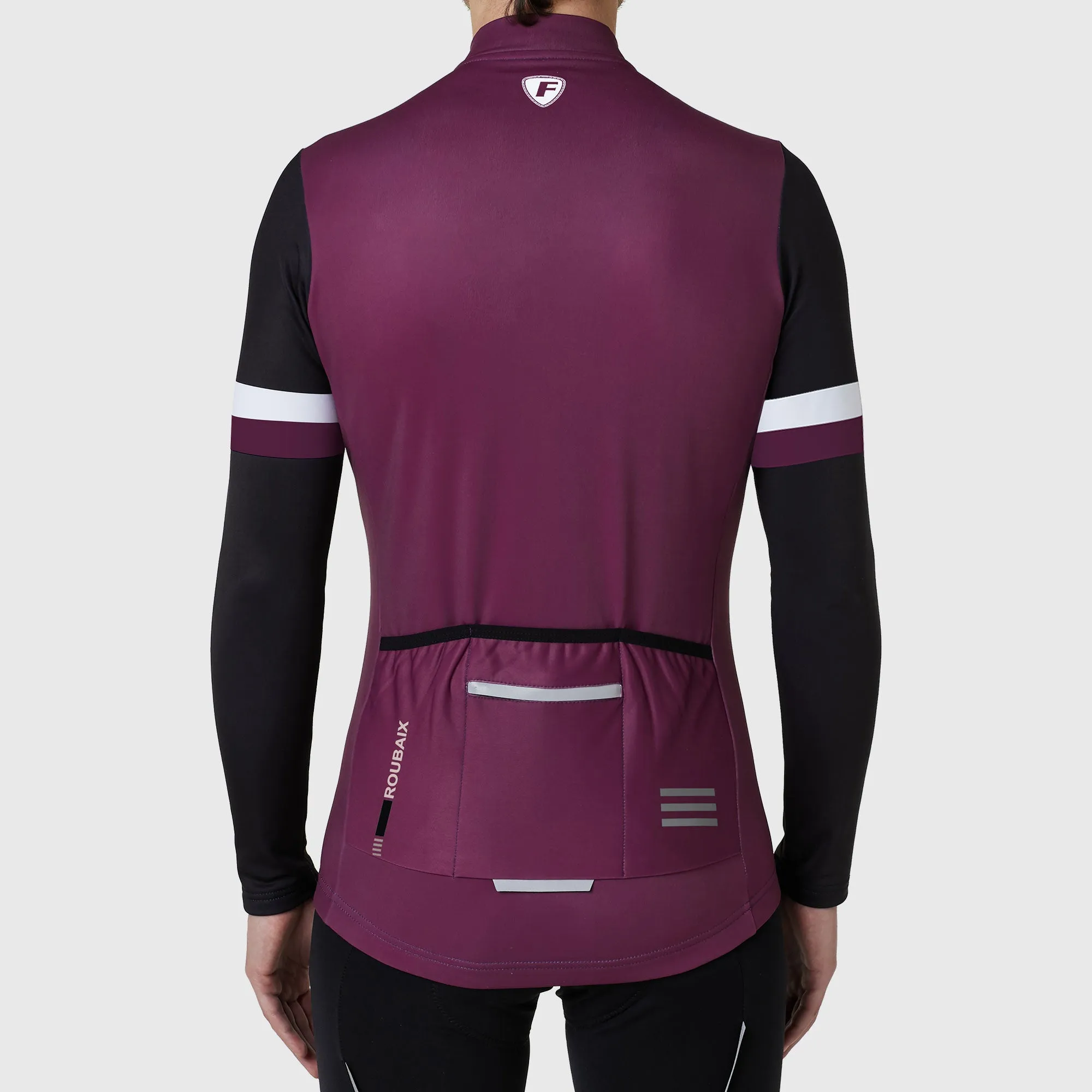 Fdx Limited Edition Men's & Boy's Purple Thermal Roubaix Long Sleeve Cycling Jersey