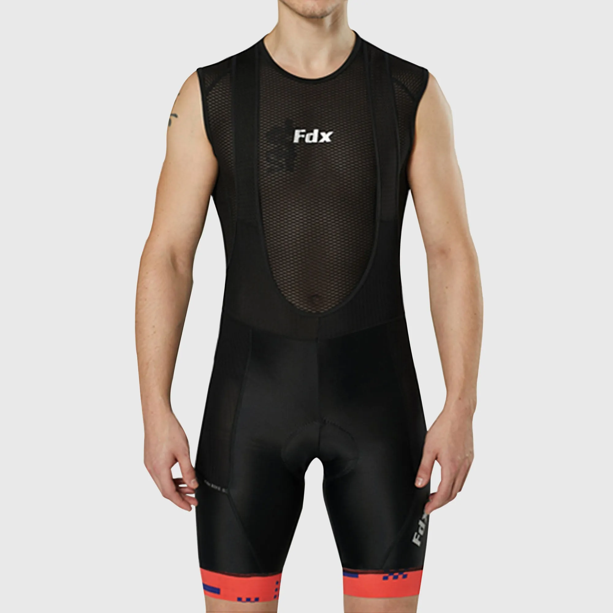 Fdx Men's & Boy's Set All Day Red Short Sleeve Jersey & Bib Shorts