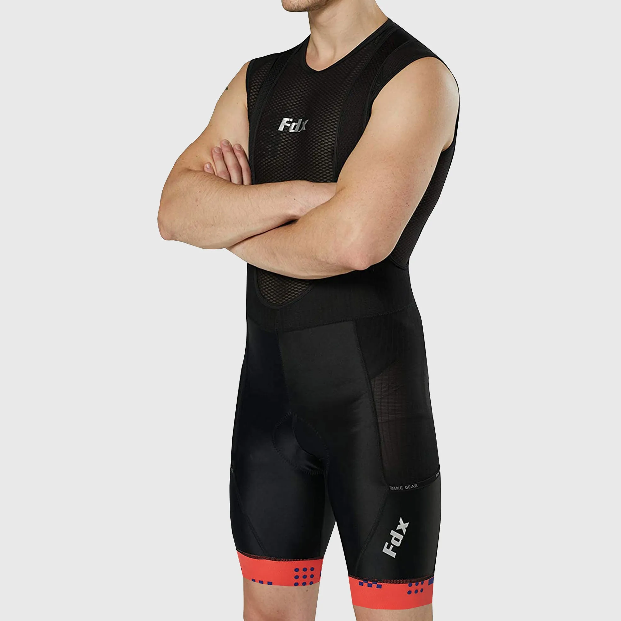 Fdx Men's & Boy's Set All Day Red Short Sleeve Jersey & Bib Shorts