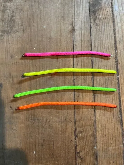 Flat Braided Tree Hanger  "Bright Primary Colors"