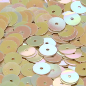 Flat Round Sequin #564 Light Brown (Opaque Iris)