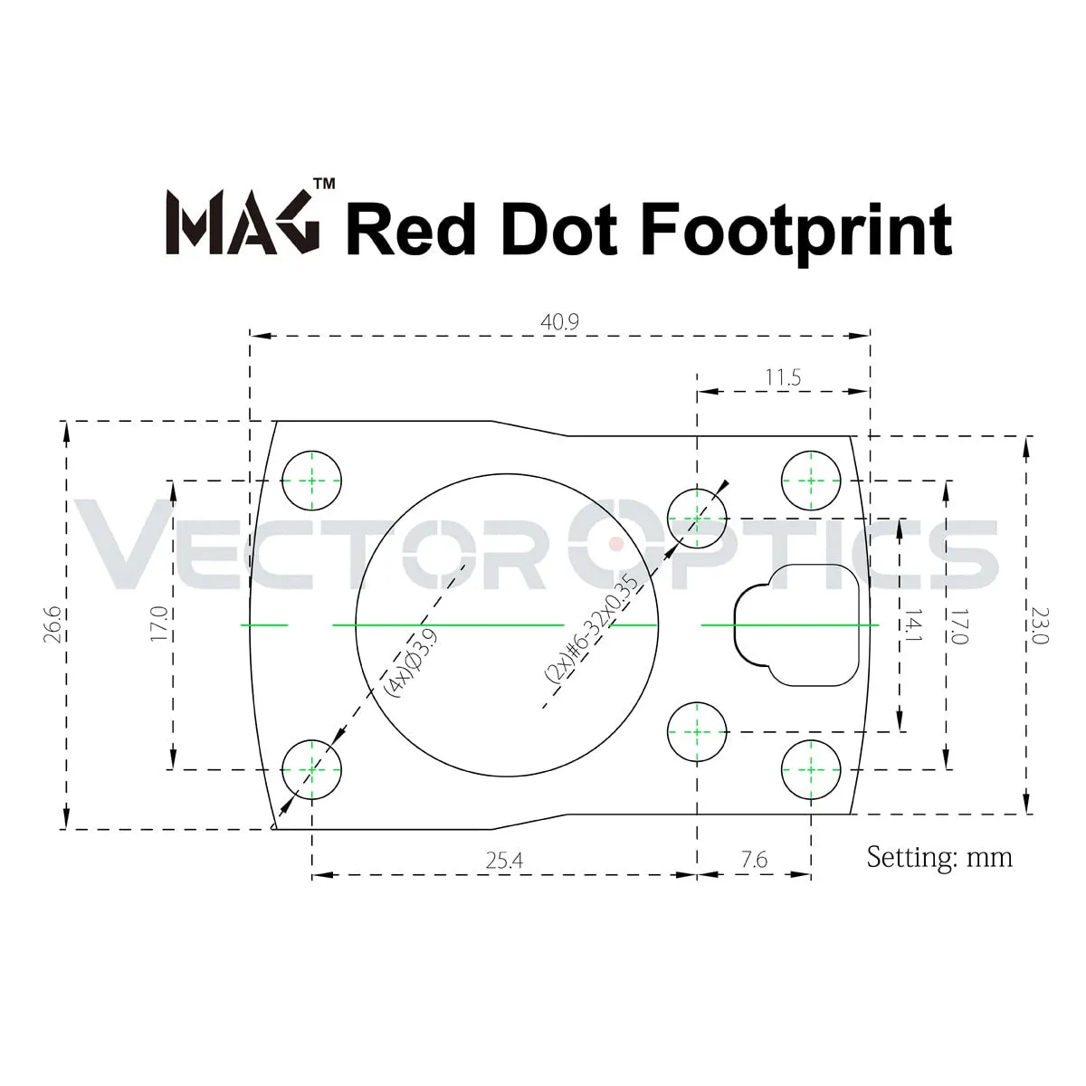 FRENZY-S 1x17x24 MOS (Multi Reticle) Red Dot Sight - Black