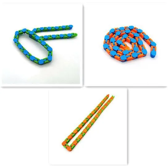 Funny Fidget Chain Anti Stress Toy for Adult Bike Chain Fidget Bracelet Puzzle Educational Toys