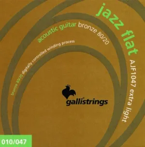 GALLI - muta ch. ac. - JAZZ FLAT - Tape wound - Extra Light .010-.047