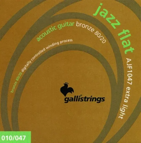 GALLI - muta ch. ac. - JAZZ FLAT - Tape wound - Extra Light .010-.047