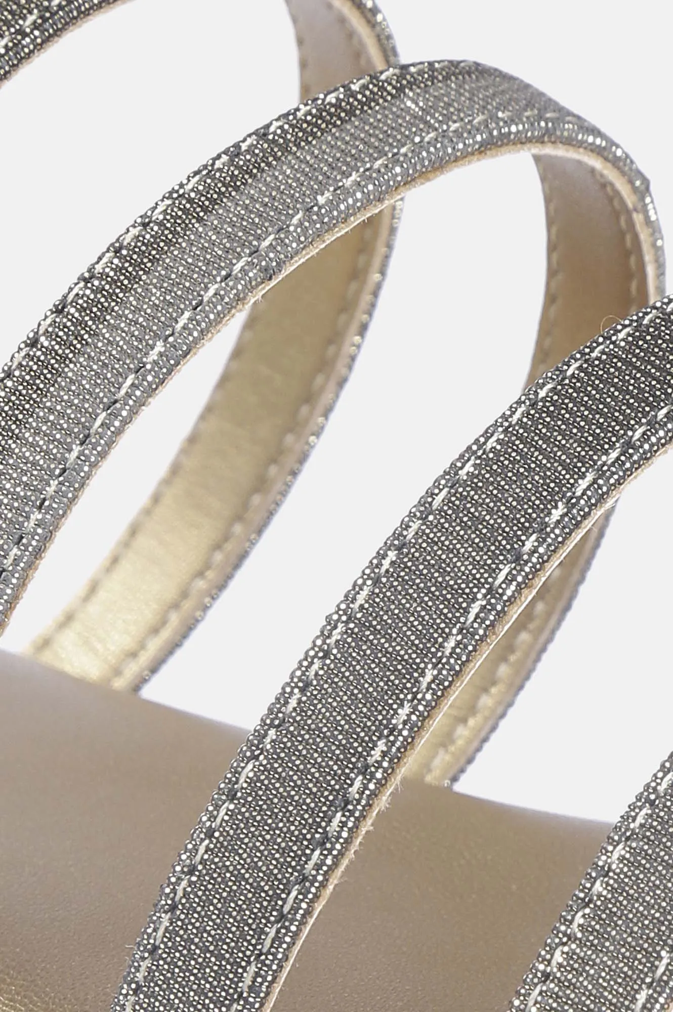 Gold Square Toe Textured Flat - ZDorris