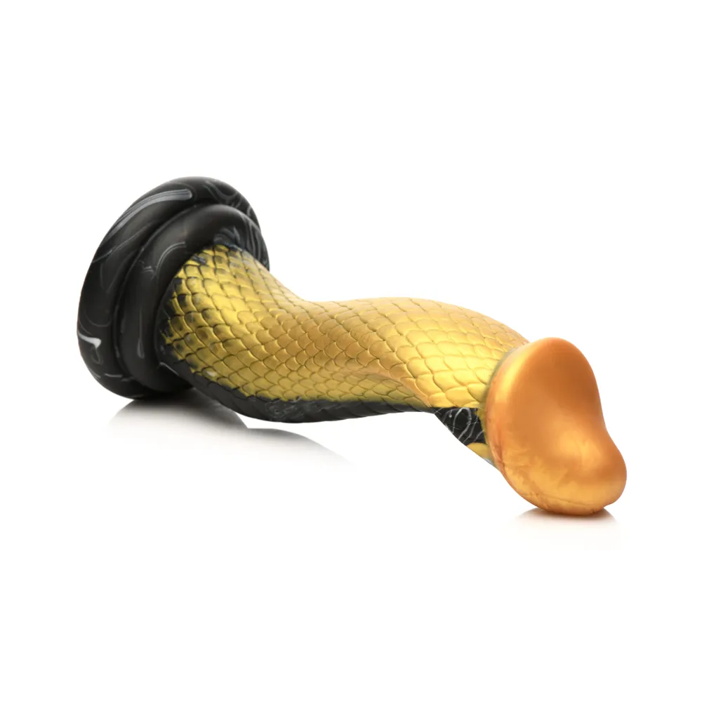 Golden Mamba Snake Silicone Dildo