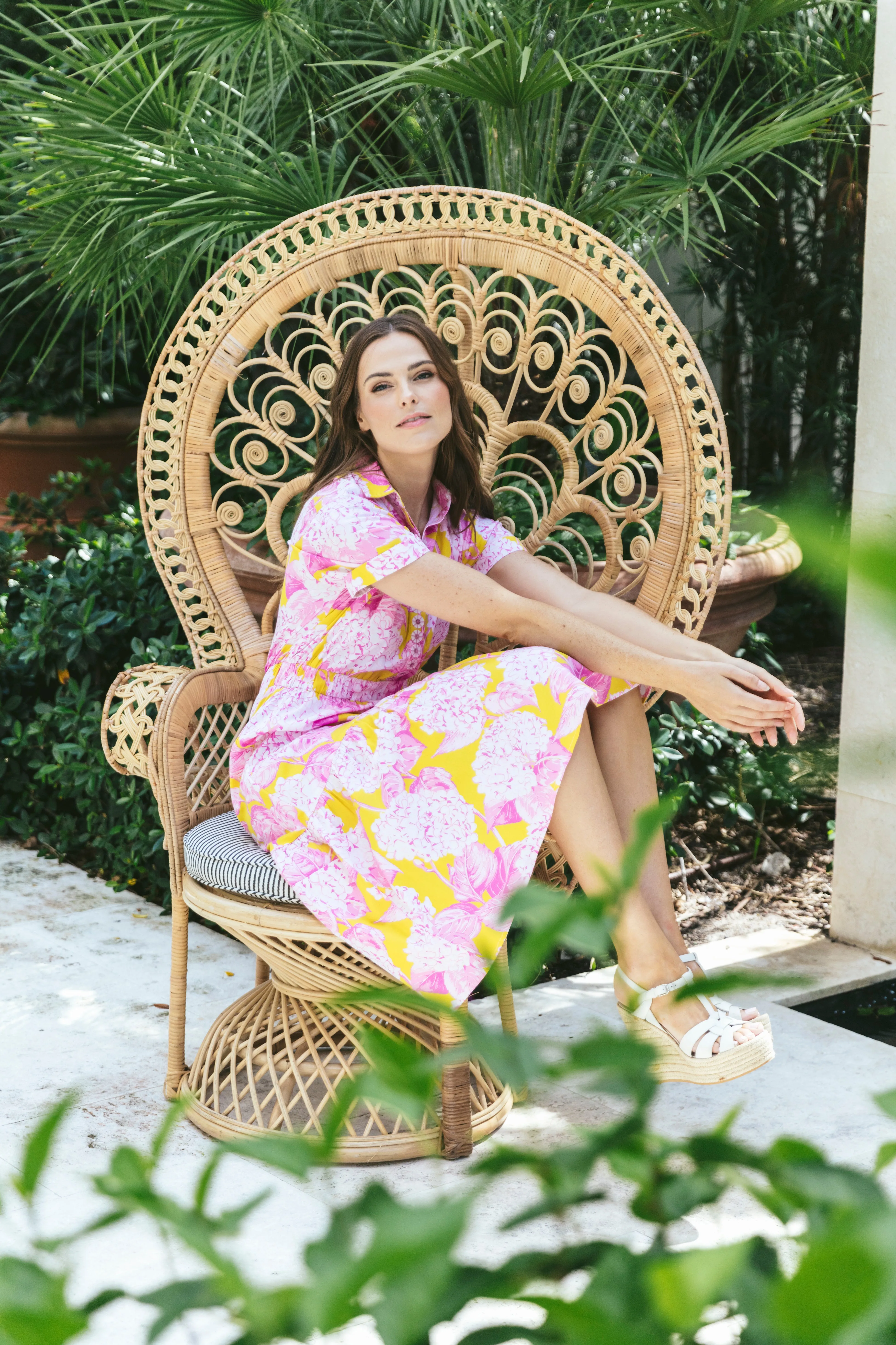 Gwyneth Dress in Pink Lemonade Hydrangea