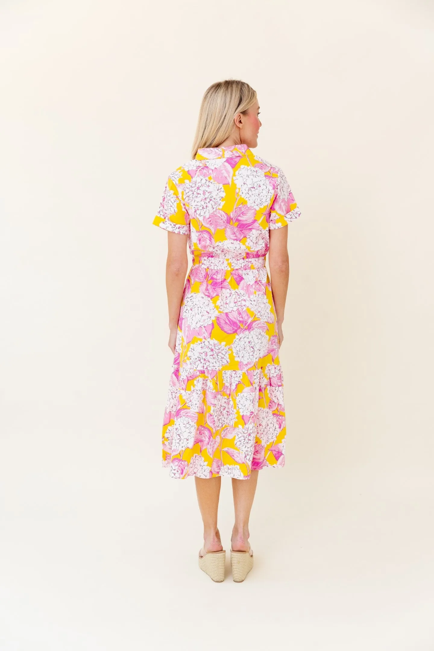 Gwyneth Dress in Pink Lemonade Hydrangea