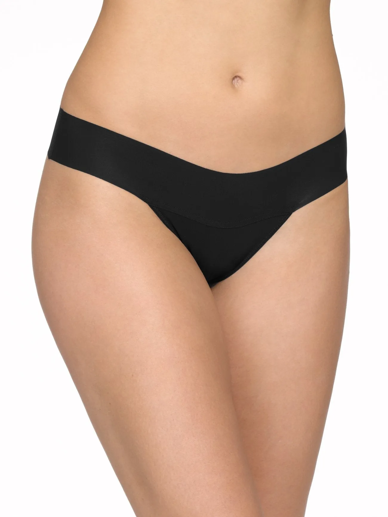 Hanky Panky Bare Natural Rise Thong - Black