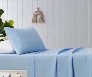 Happy Kids Blue Microfibre Sheet Set