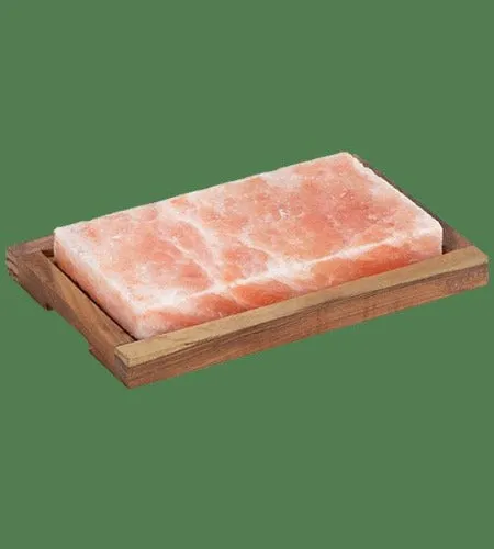 Himalayan Salt Plank with Wood Holder