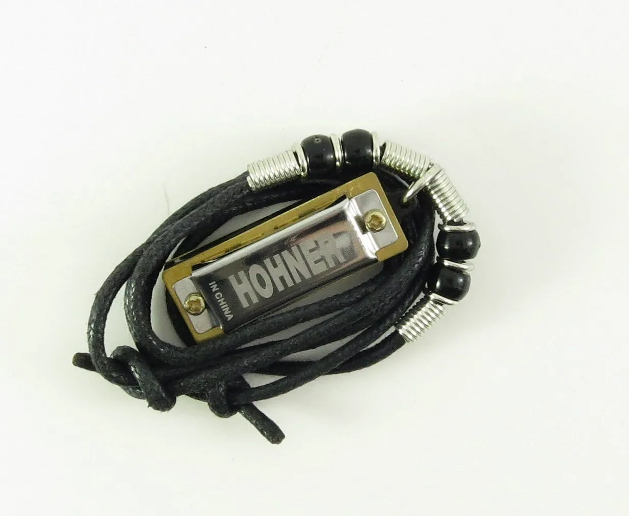 Hohner M38N Mini Harmonica w/ Beaded Necklace - Key of C