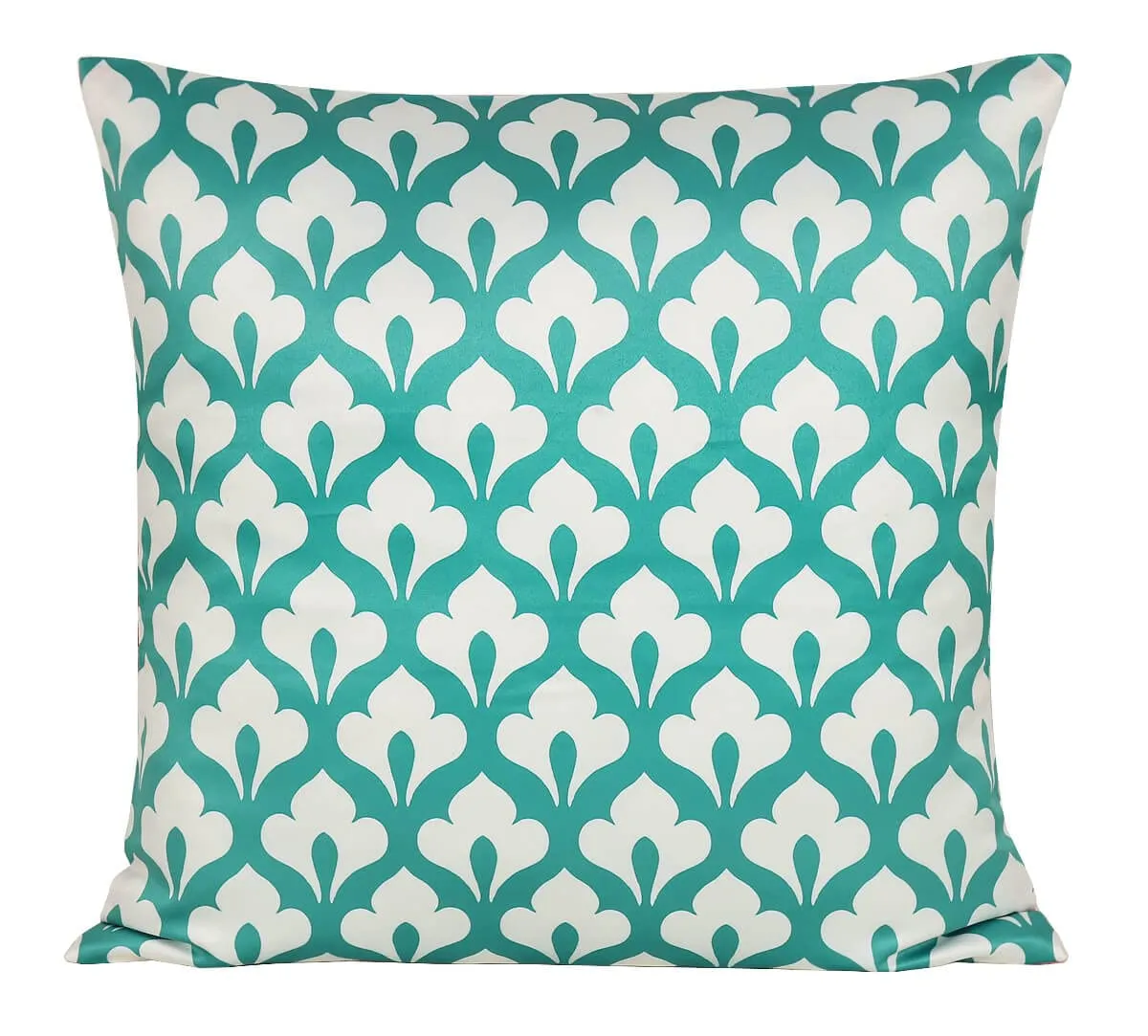 India Circus by Krsnaa Mehta Blooming Dahlia Multicolor Satin Blend Blended Tafetta Silk Cushion Pillow Covers Set of 5 (18 x 18 Inches)