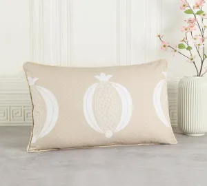 India Circus by Krsnaa Mehta Sandy Chevron Multicolor Rectangle Printed Decorative Cotton Poplin Cushion Pillow Cover for Couch, Sofa, Bed Set of 1 Single Pcs (12 x 20 Inches)