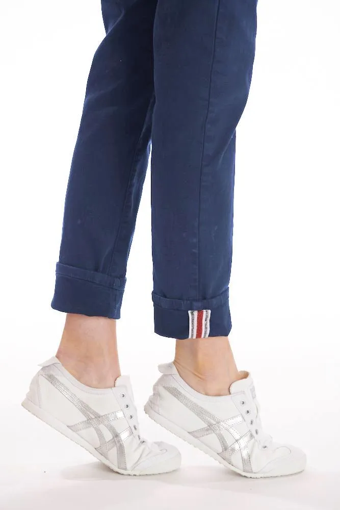 ITALIAN STAR Drill Jogger with Lurex Trim - Ink