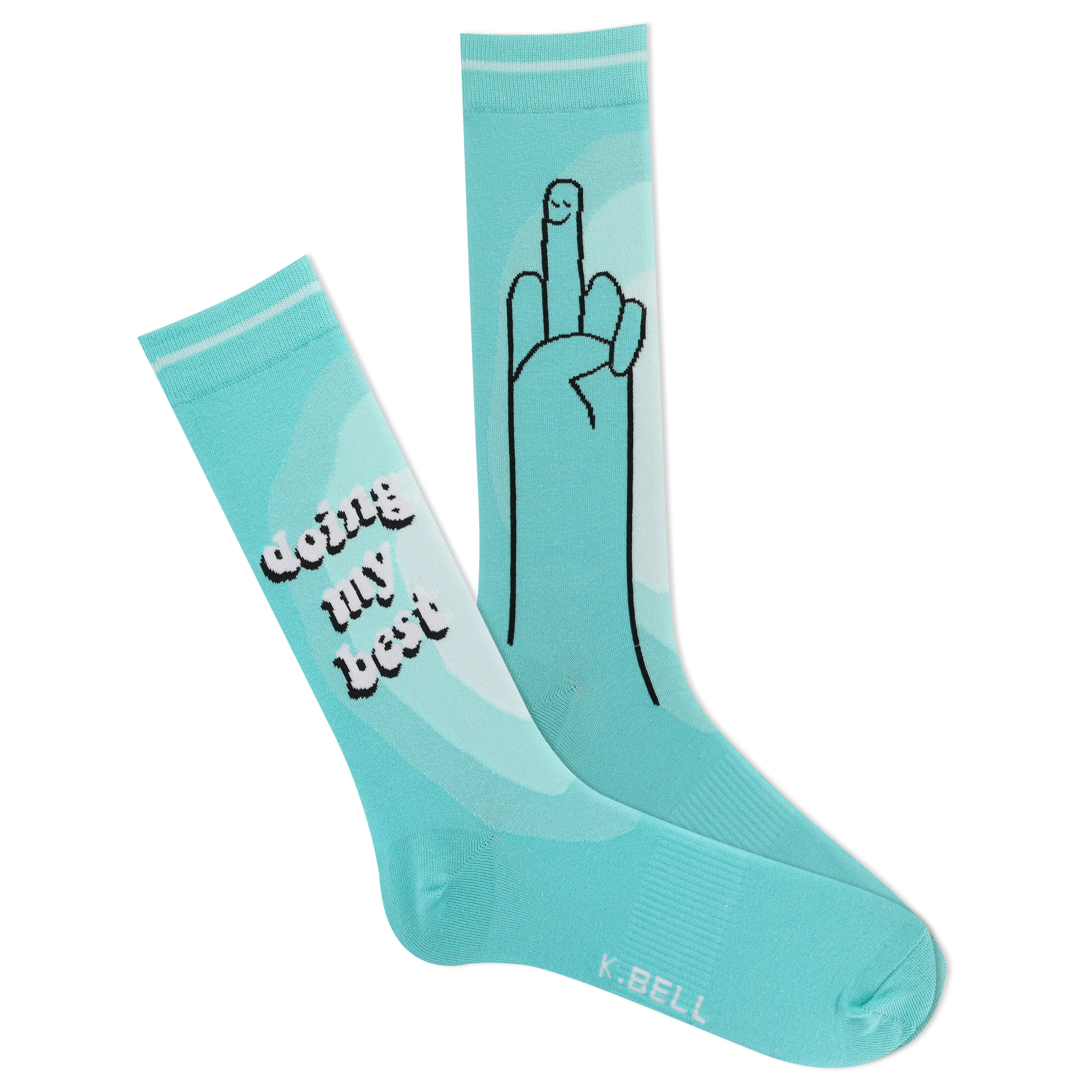 K.Bell Men's Doing My Best Crew Sock
