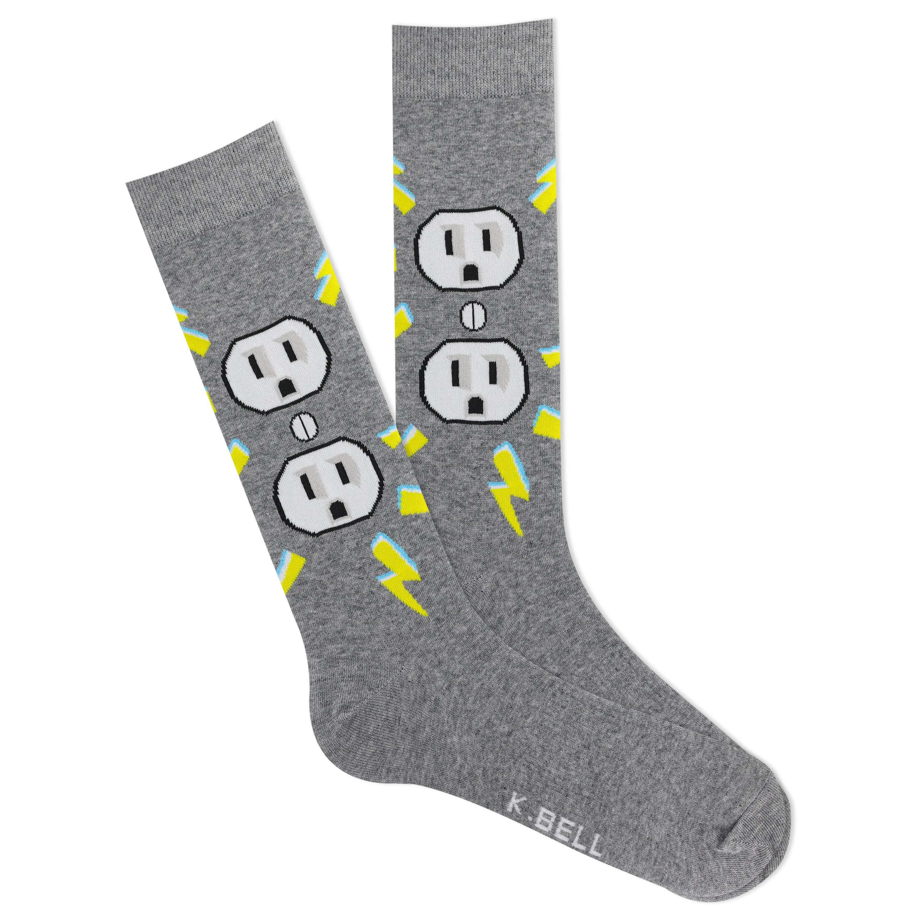 K.Bell Men's Shocked Crew Sock
