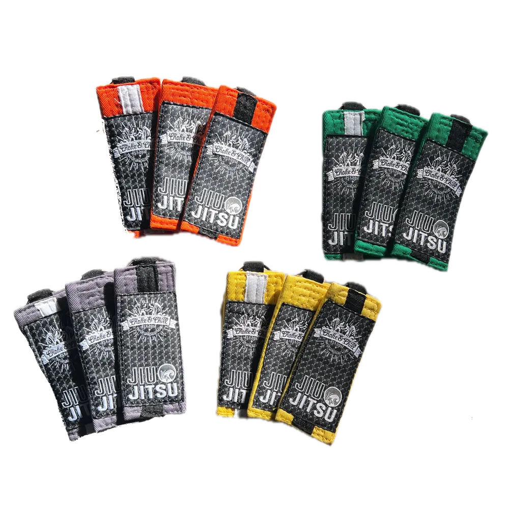 Keychain - Jiu Jitsu Kids Belts (Grey, Yellow, Orange, Green)