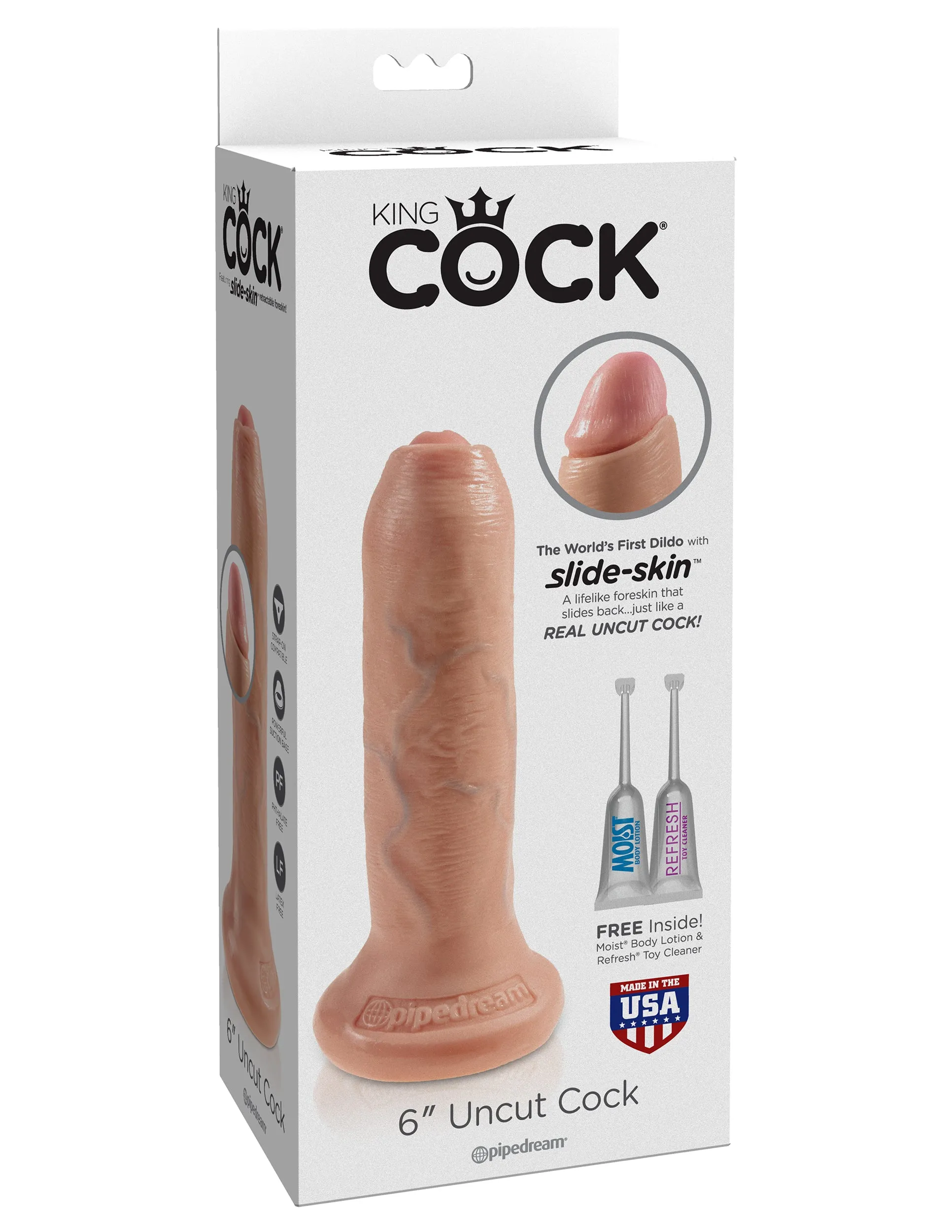 King Cock 6" Uncut - Light