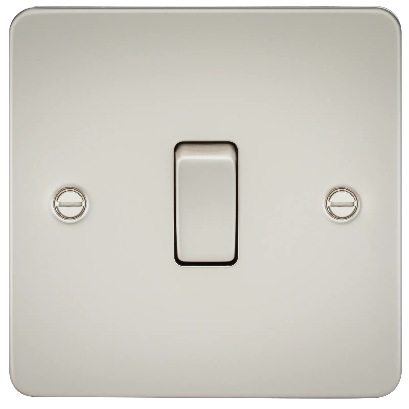 Knightsbridge FP2000PL Flat Plate 10AX 1G 2 Way Switch - Pearl