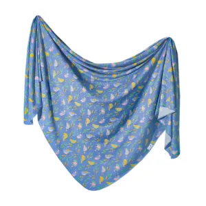 Knit Swaddle Blanket- Birdie