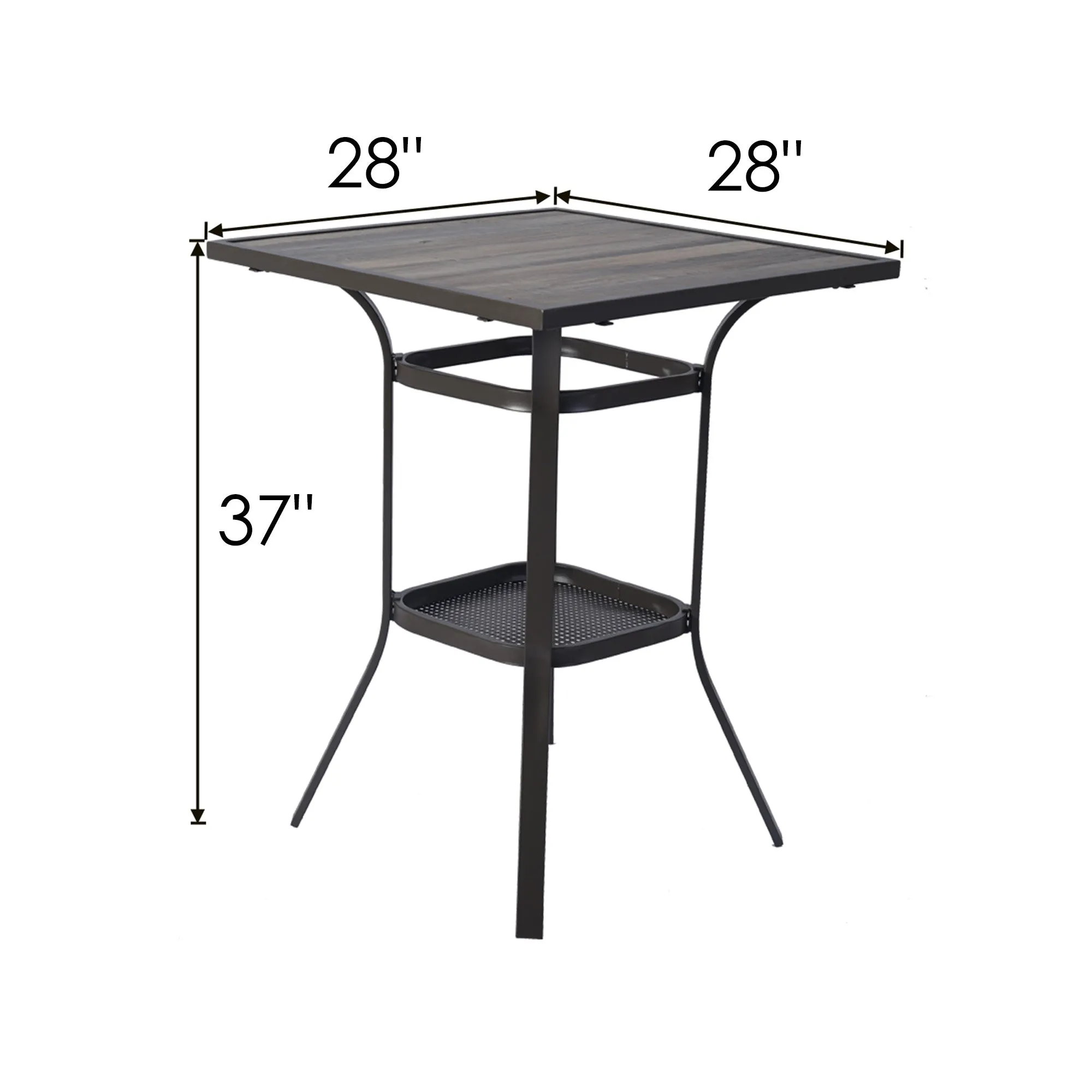 Kozyard Isabella High Swivel Bar Stools/Chair Set for Home Patio, Back Yard, Cafes, Bistro, Restaurants and Chic Bars (5 Options)