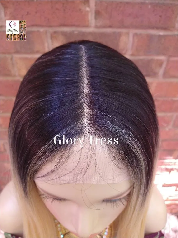 Lace Front Wig, Bob Wig, Ombre Blonde Wig, HD Lace Wig, Glory Tress, Wig, African American Wig, On Sale // ADORATION
