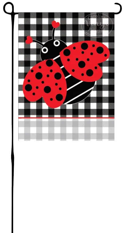 Lady Bug Garden Flag