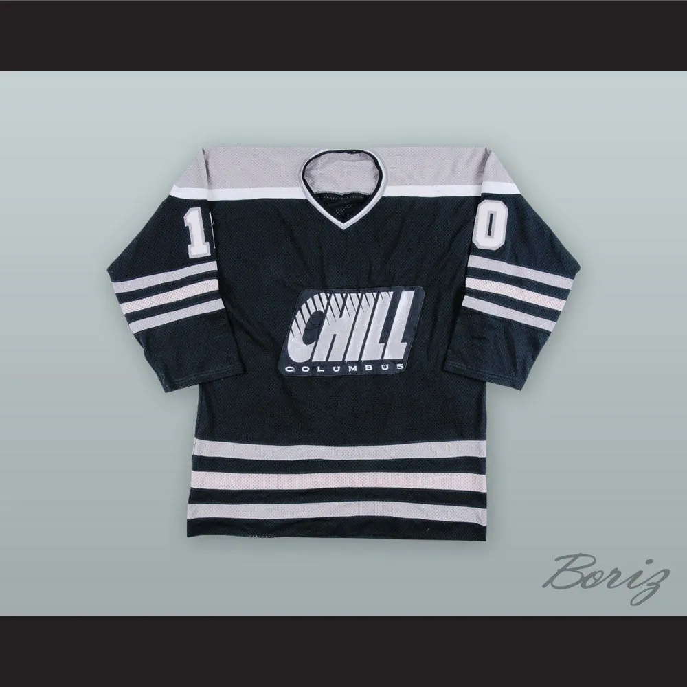 Len Soccio 10 Columbus Chill Black Hockey Jersey