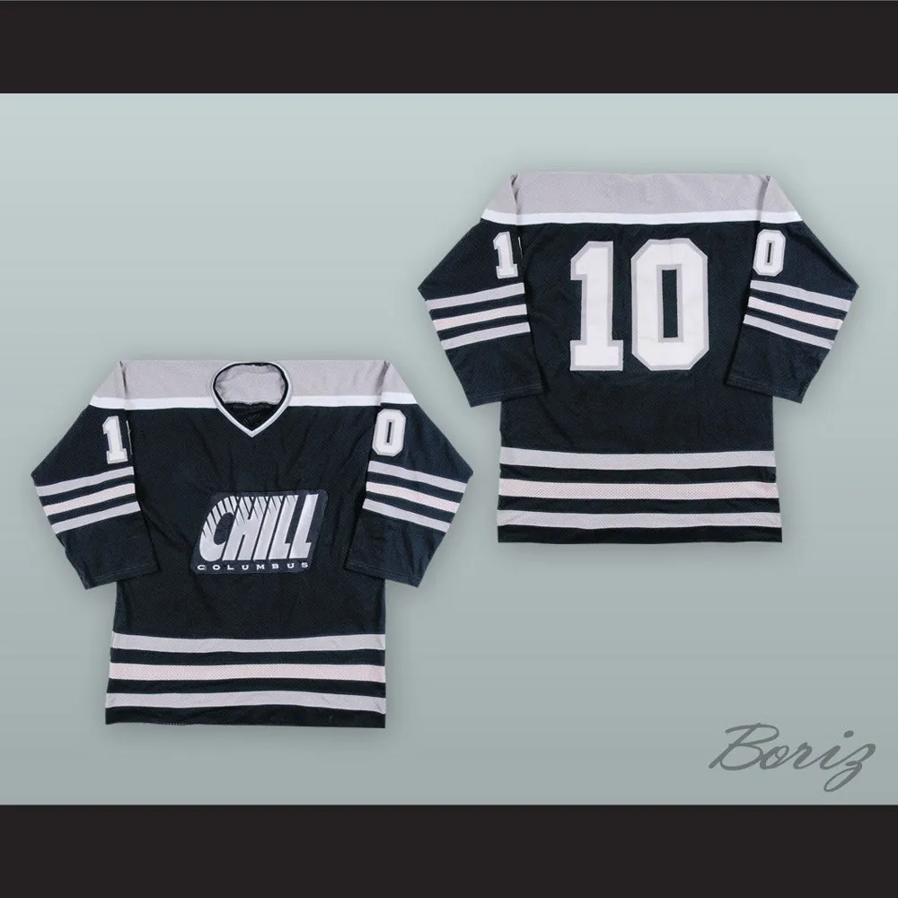 Len Soccio 10 Columbus Chill Black Hockey Jersey