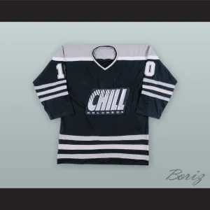 Len Soccio 10 Columbus Chill Black Hockey Jersey