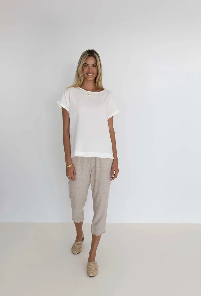 LEXI COTTON TOP IVORY