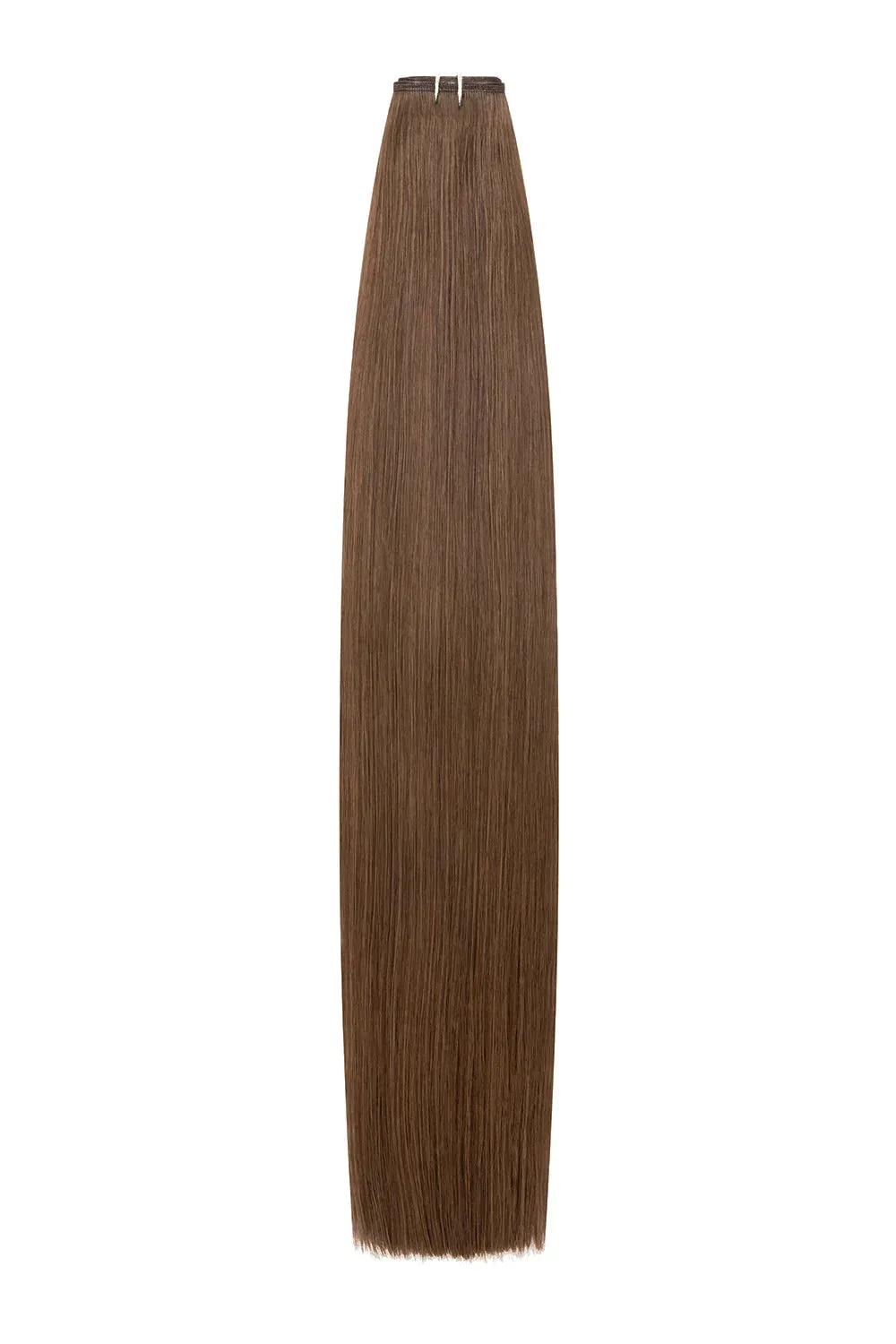 Light Brown (#6) Remy Royale Flat Weft Hair Extensions